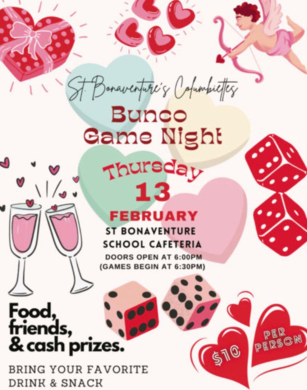 Bunco Game Night - Valentines!