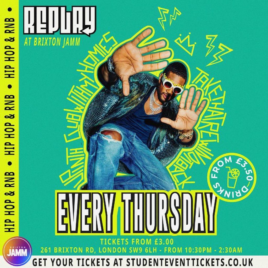 Replay Launch Night @Brixton Jamm - Thursday 18th July