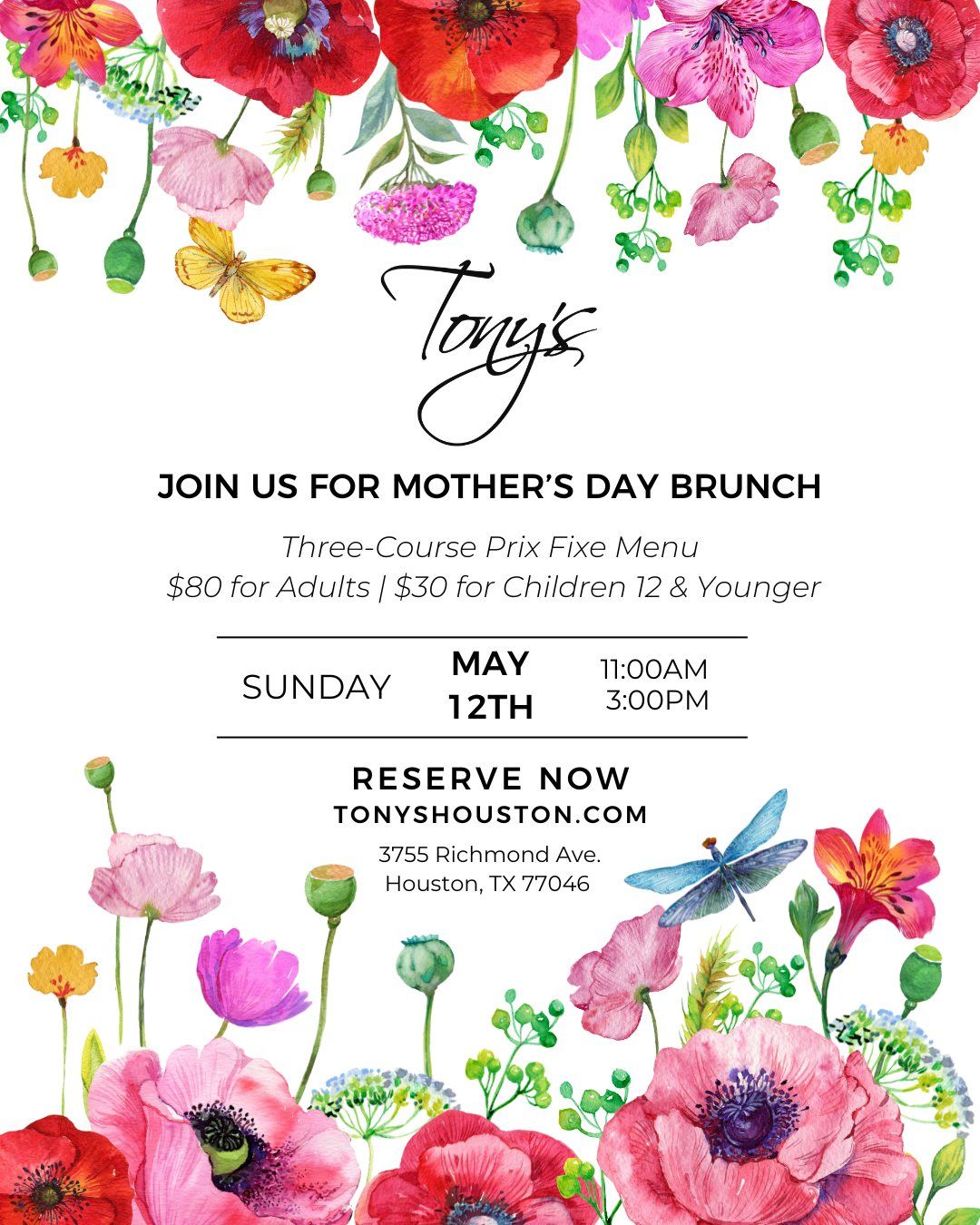 Mother's Day Brunch at Tony's