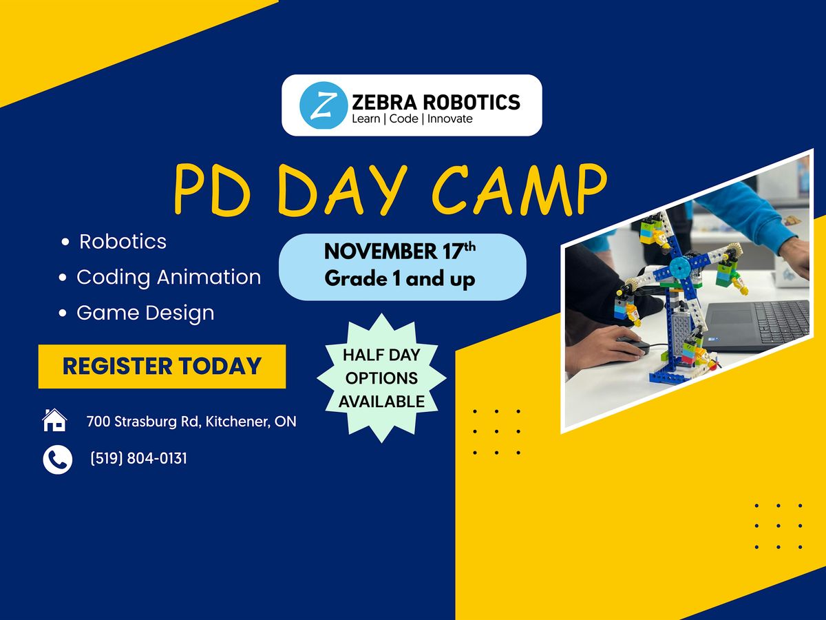 Robotics and Coding PD Day Camp at Zebra Robotics