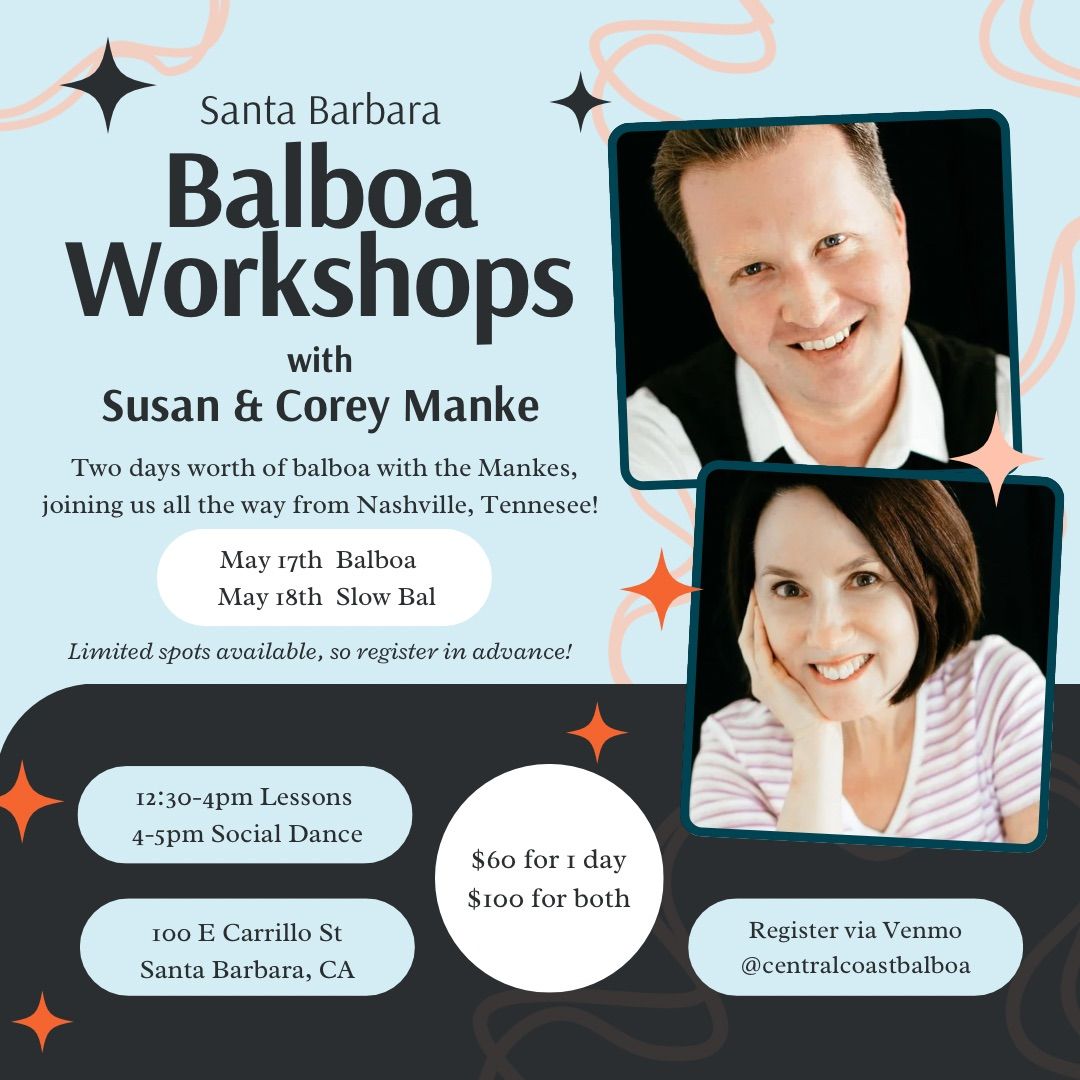 Balboa Workshop with Susan and Corey Manke