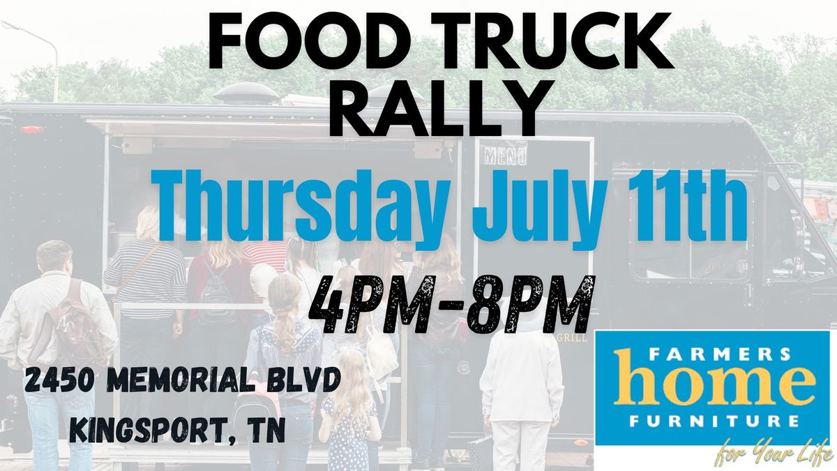 Food Truck Rally, Corn Hole, and Kids Play Station