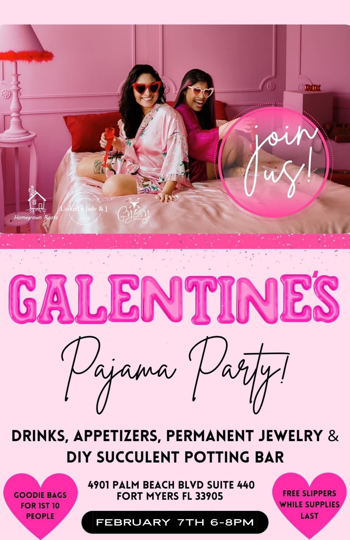 Galentine\u2019s Day Pajama Party & Happy Hour