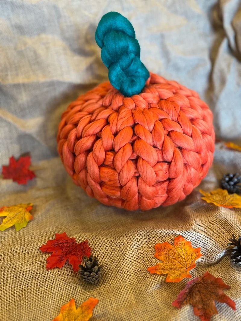 Super Chunky Knitted Pumpkin Workshop