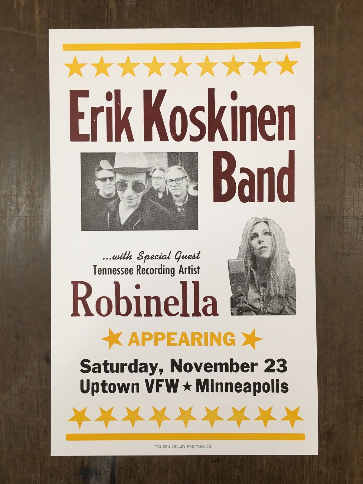 Erik Koskinen Band live with special guest, Robinella