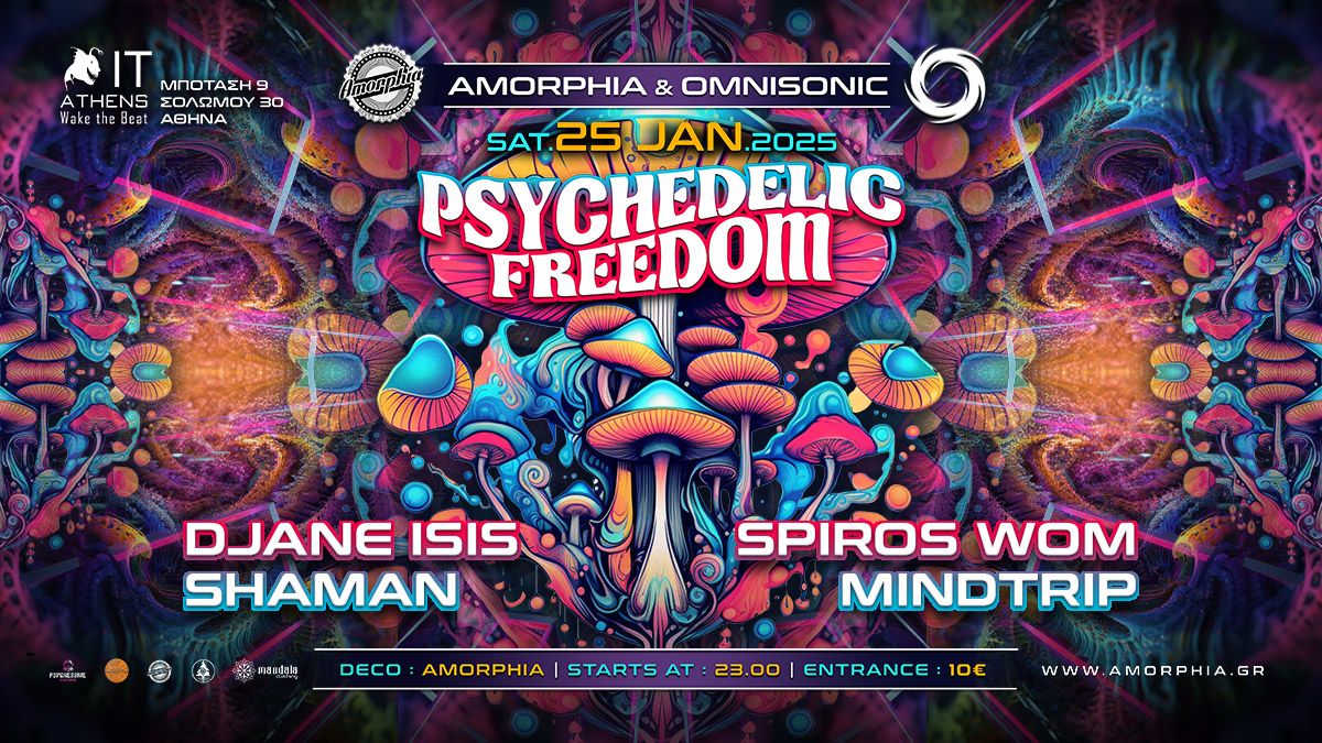 Psychedelic freedom Saturday 25 Junuary 2025