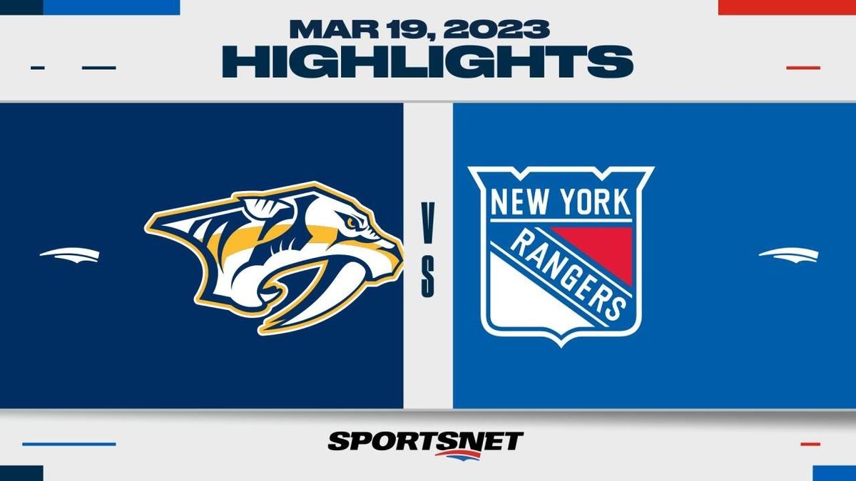 Nashville Predators vs. New York Rangers