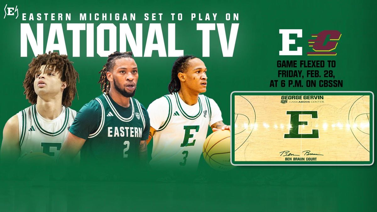 Central Michigan Chippewas at Eastern Michigan Eagles Mens Basketball