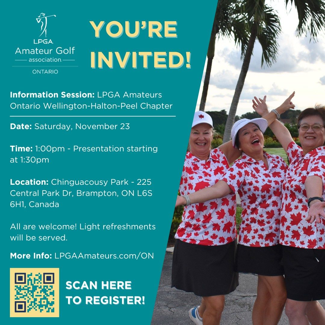 LPGA Amateurs Ontario Wellington\/Halton\/Peel Region Chapter Information Session