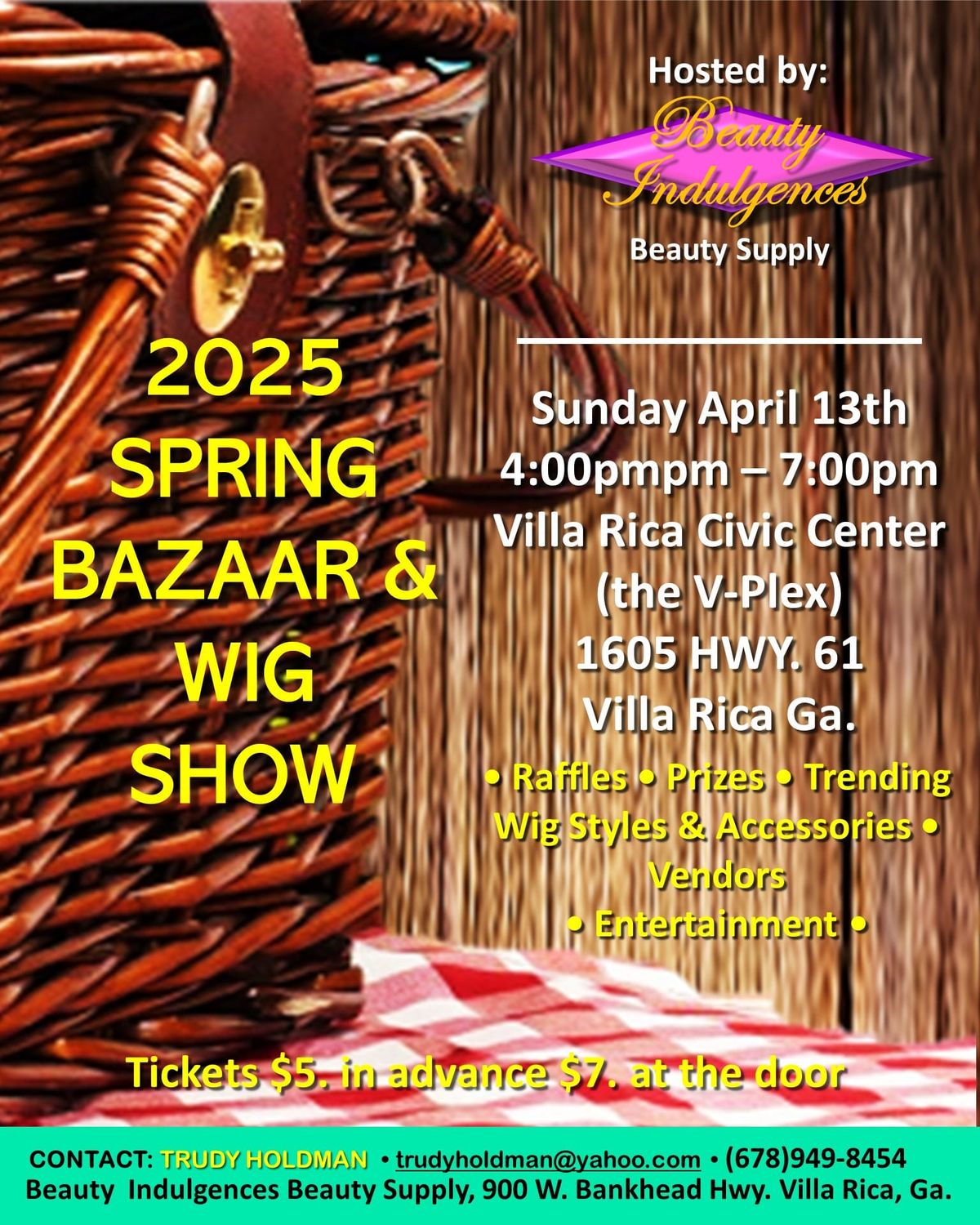 "Spring Bazaar & Wig Show 2025"