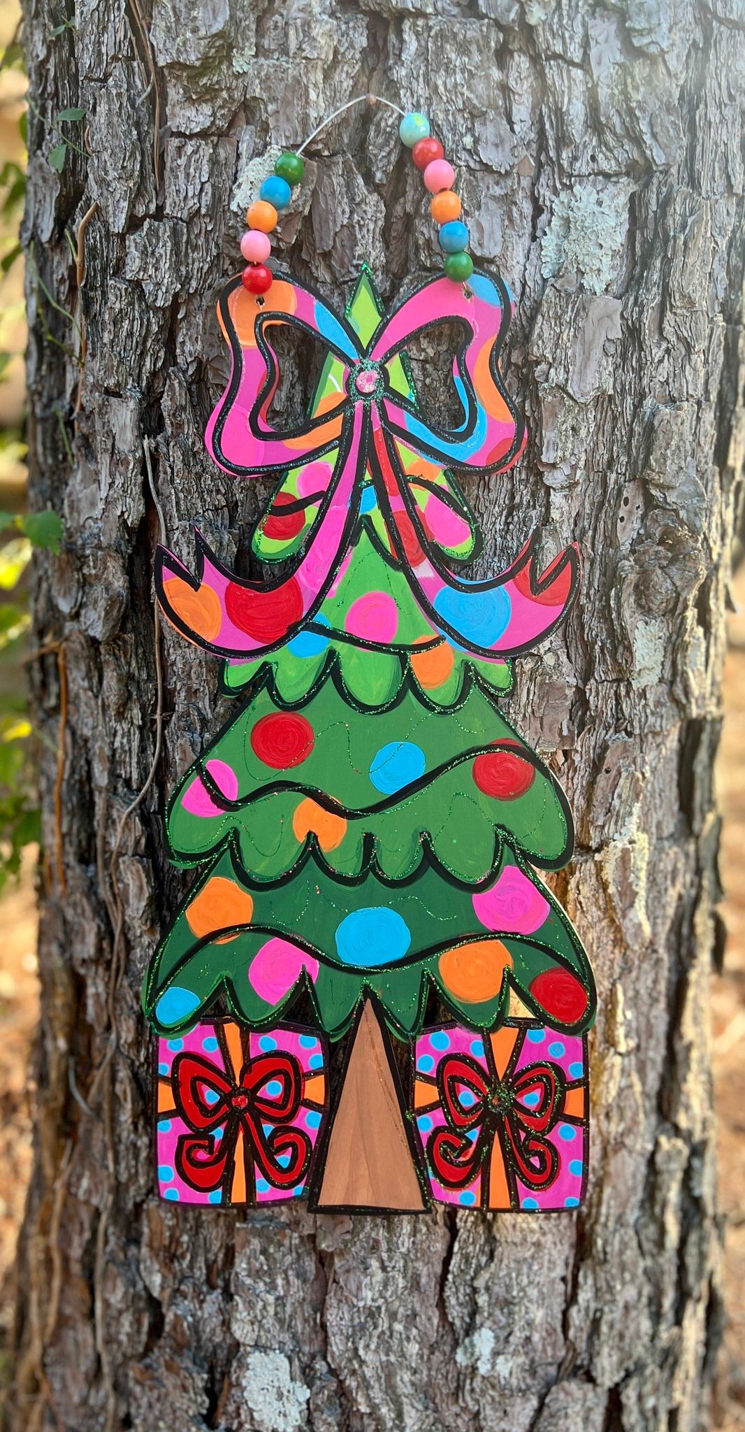 Painted Christmas Tree Door Hanger Class  $65  11-16-24  2:00-4:00