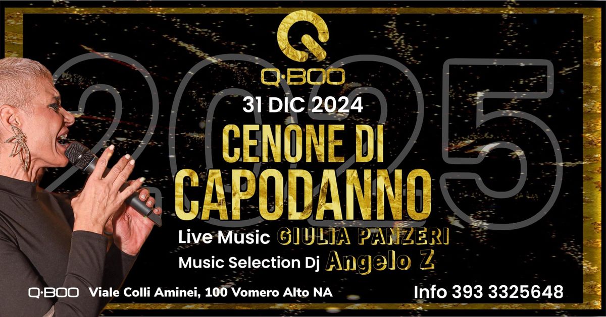 31 DIC CENONE DI CAPODANNO con Giulia Panzeri Live Show - Music Selector Angelo Z