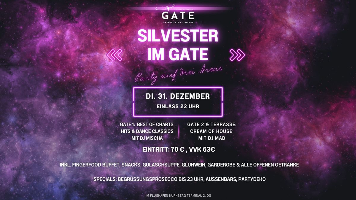 SILVESTER IM GATE - Die gro\u00dfe Silvesterparty am Flughafen