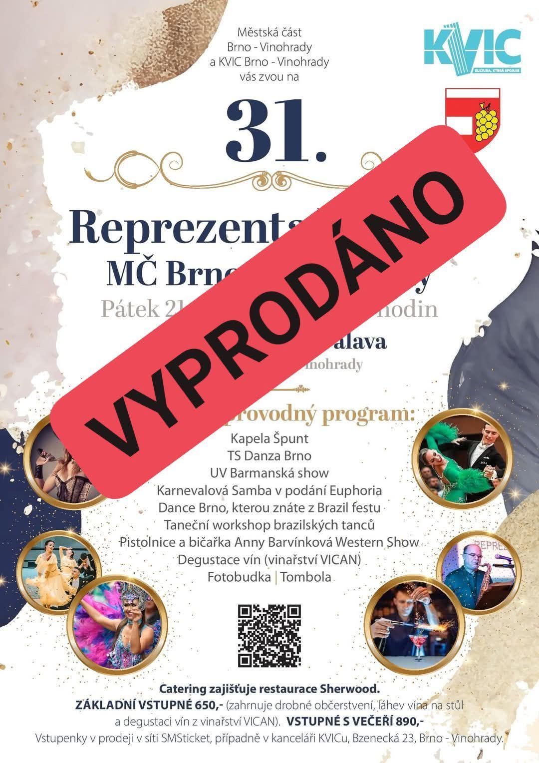 31. Reprezenta\u010dn\u00ed ples M\u010c Brno - Vinohrady