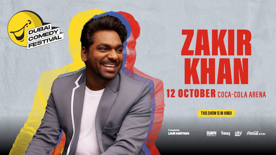 Zakir Khan Live at Coca-Cola Arena in Dubai
