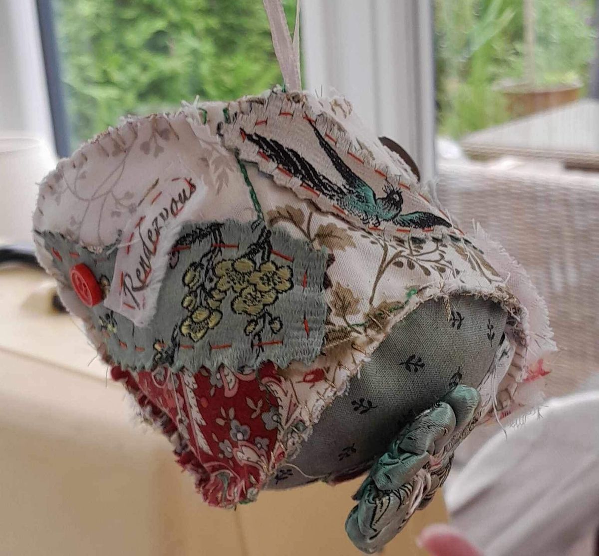 Vintage Fabric Baubles. 