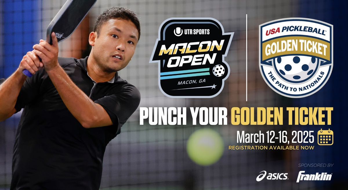 UTR Sports: Macon Open - USA Pickleball Golden Ticket Tournament