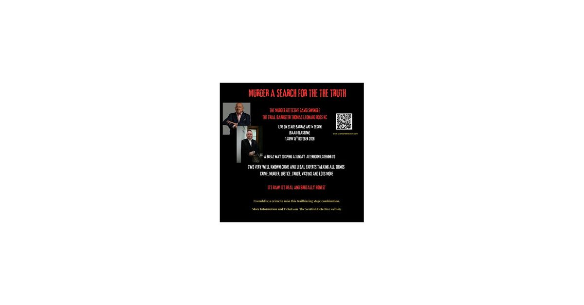 M**der A SEARCH FOR THE TRUTH - THE TRIAL BARRISTER & THE M**der DETECTIVE