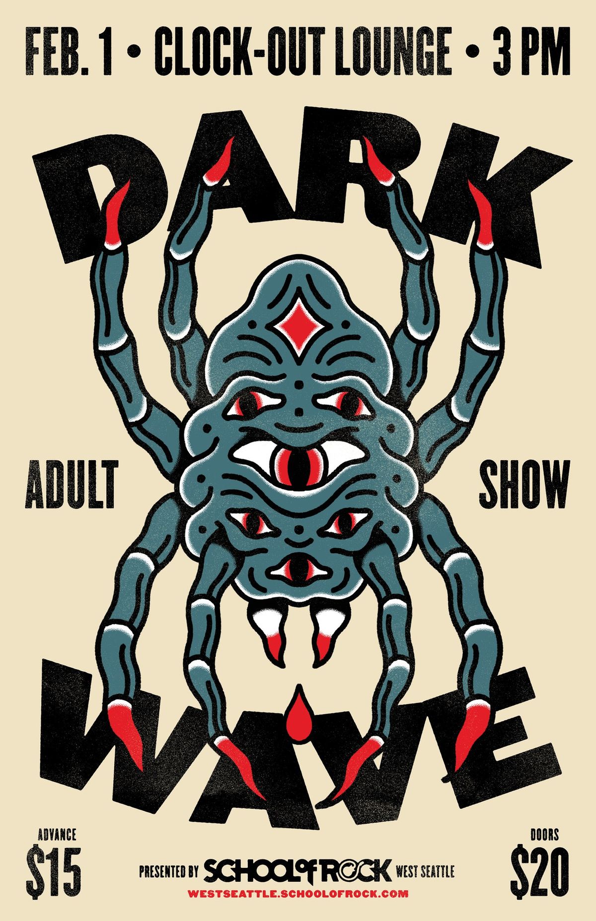 School of Rock West Seattle Presents: Dark Wave- adult show (All Ages)