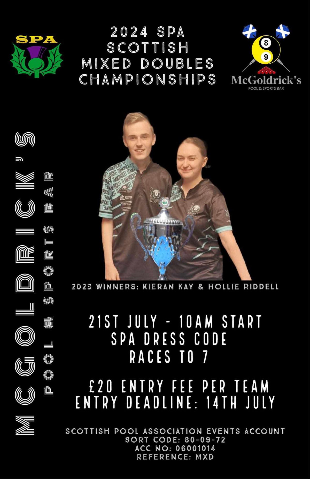 2024 Scottish Mixed Doubles Championship, McGoldrick's Pool & Sports