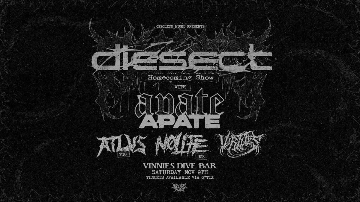 APATE - THE BLACK NOISE TOUR - VINNIES DIVE BAR, GOLD COAST