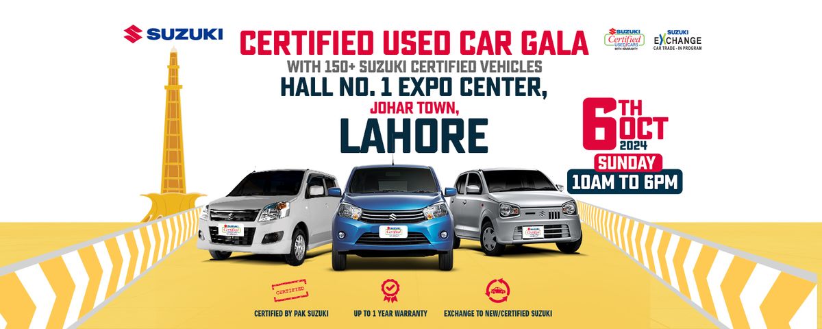 Suzuki Certified Used Car Gala - Lahore