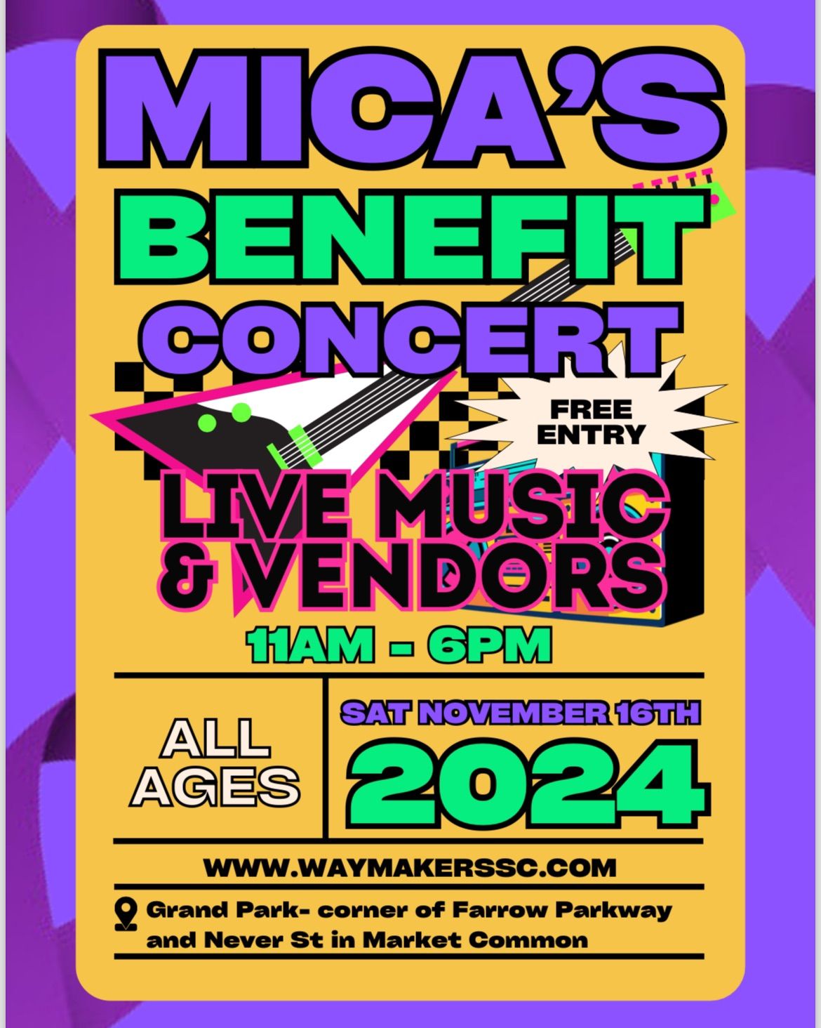 Mica\u2019s Benefit Concert