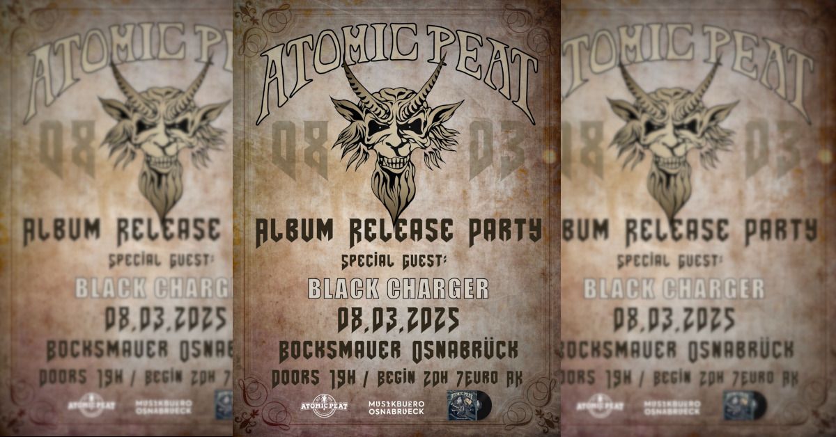 THE BOCKSMAUER Atomic Peat Album Release | Black Charger