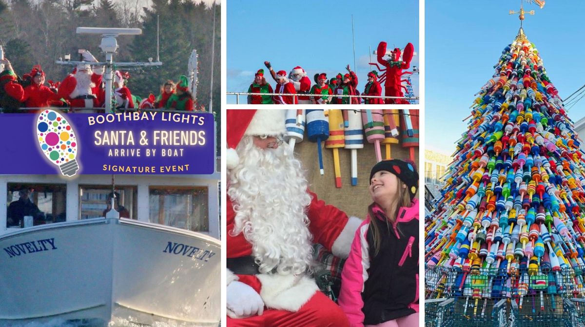 Santa & Friends Arrive by Boat