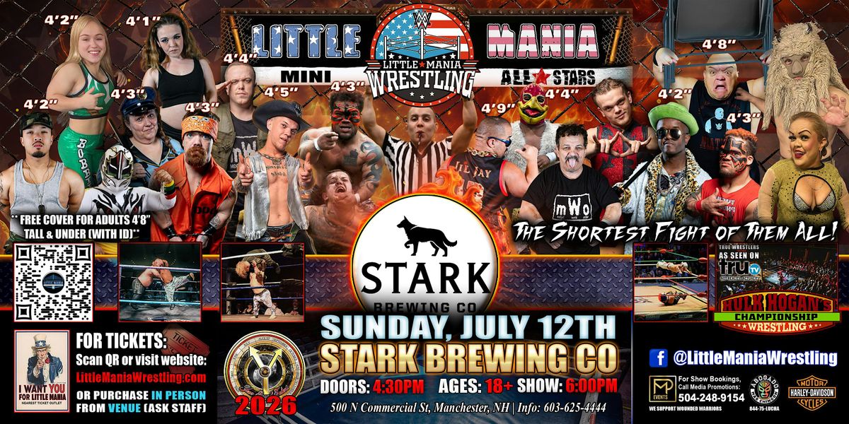 Manchester, NH - Little Mania Mini Wrestling @ Stark Brewing Co