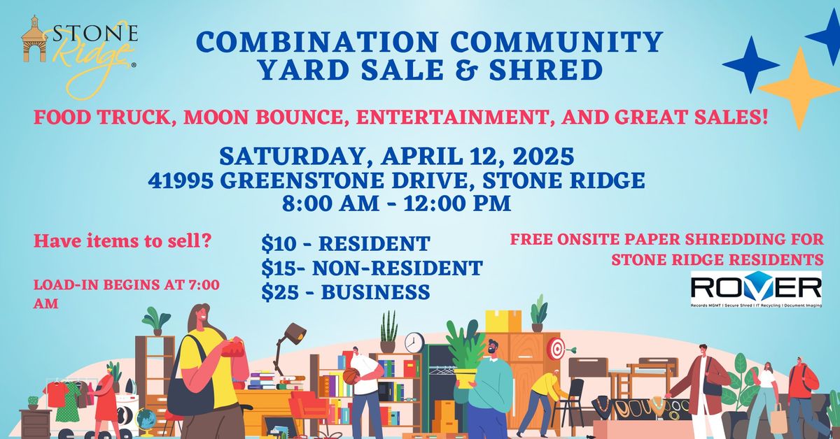 Stone Ridge Community Spring Yard Sale