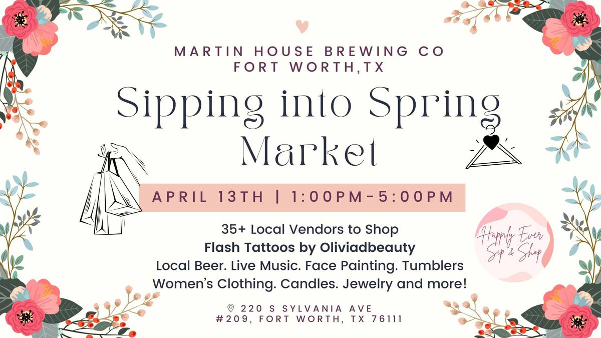 Fort Worth Sipping into Spring Vendor Market