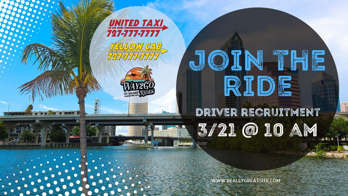 Join the Team! United Taxi & Way2Go Rides Driver Recruitment Event