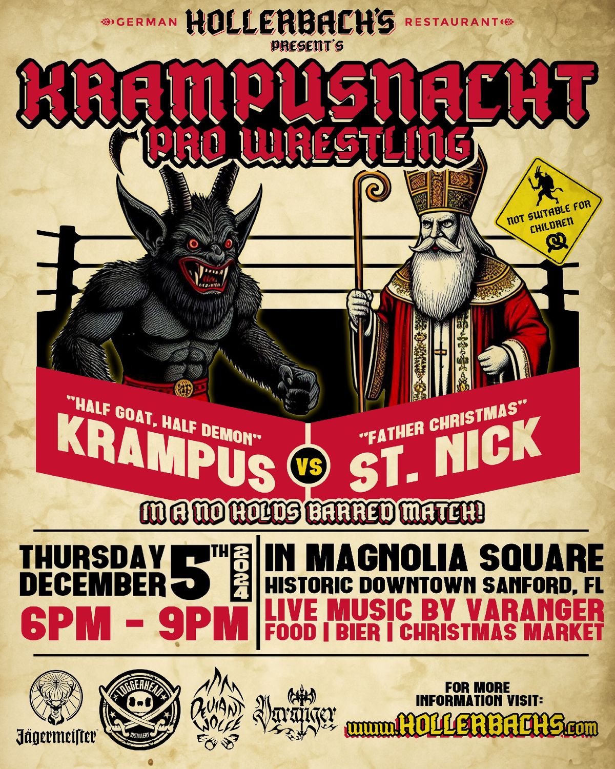 Hollerbach's Presents Krampusnacht 2024 - The Ultimate Battle of Evil vs. Good 