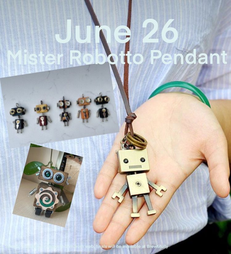 Amphitheater Arts-June 26-Mister Roboto is my pal - DIY charm necklace