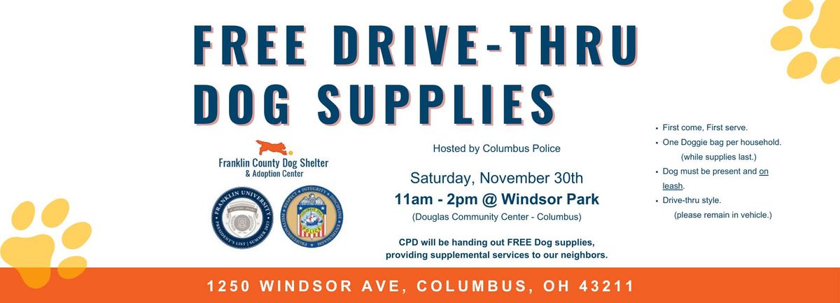 FREE Drive-thru Dog Supply Event