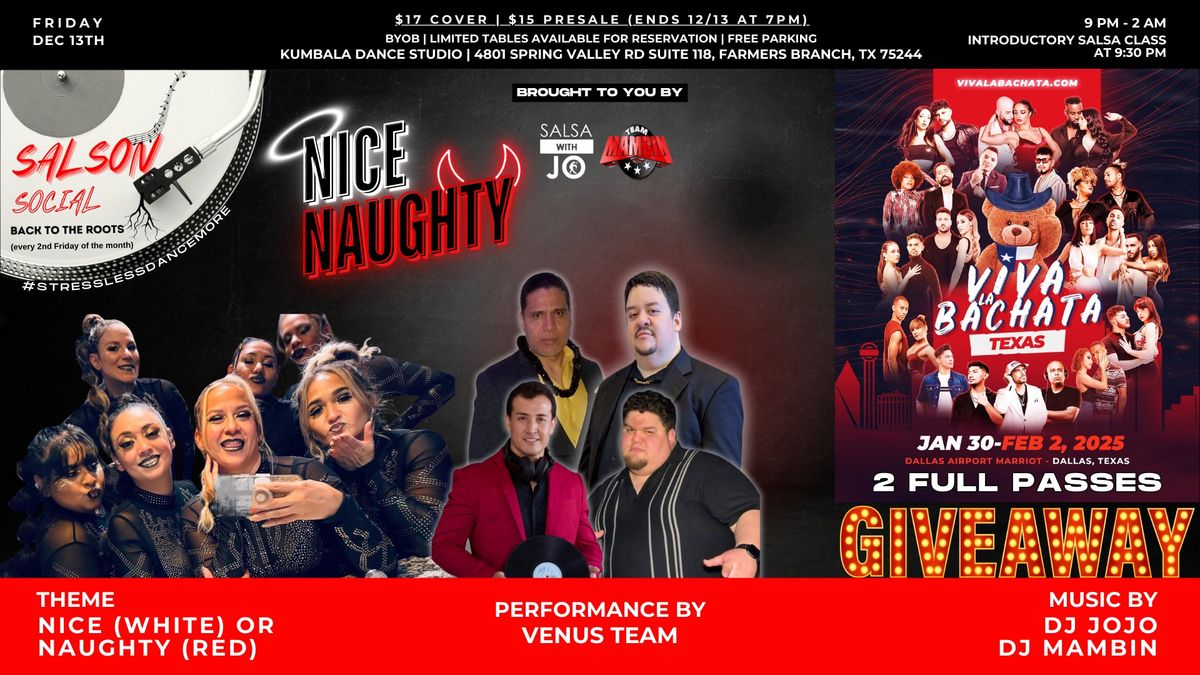 SalSon Social - Nice or Naughty - Viva La Bachata Texas GIVEAWAY!!!