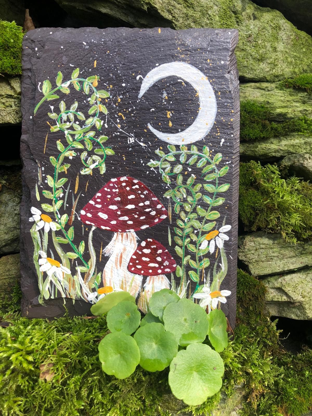 Autumn  slate painting workshop