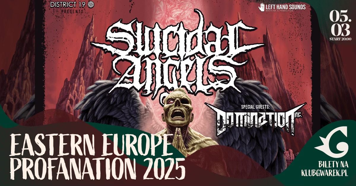 SUICIDAL ANGELS - Eastern Europe Profanation 2025 | 05\/03\/2025 | Krak\u00f3w, Klub Gwarek