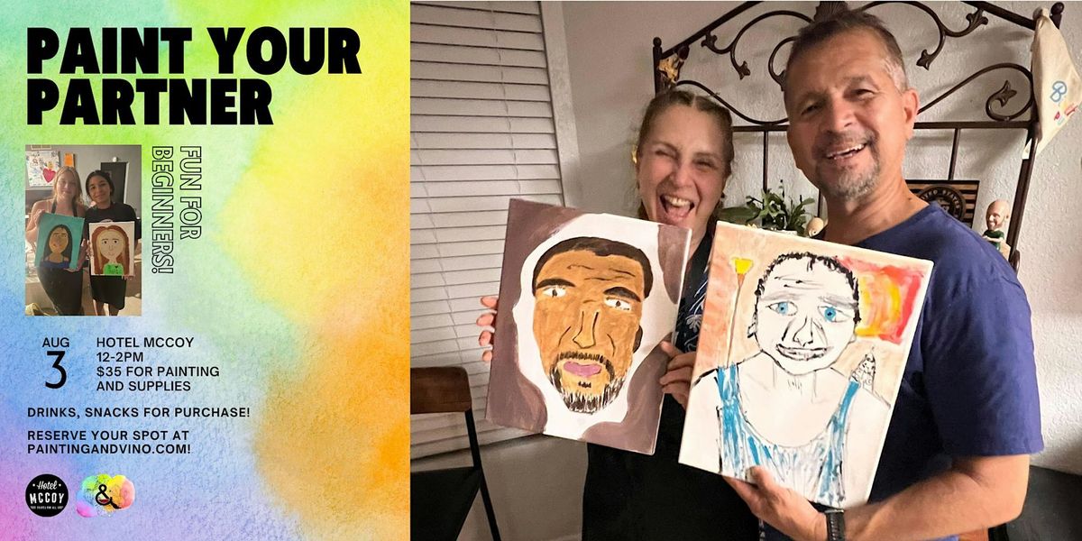 Fun Paint Your Partner Class at Hotel McCoy