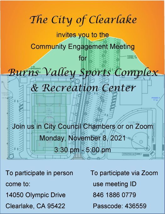 Community Engagement Meeting for Burns Valley Sports Complex and Recreation Center