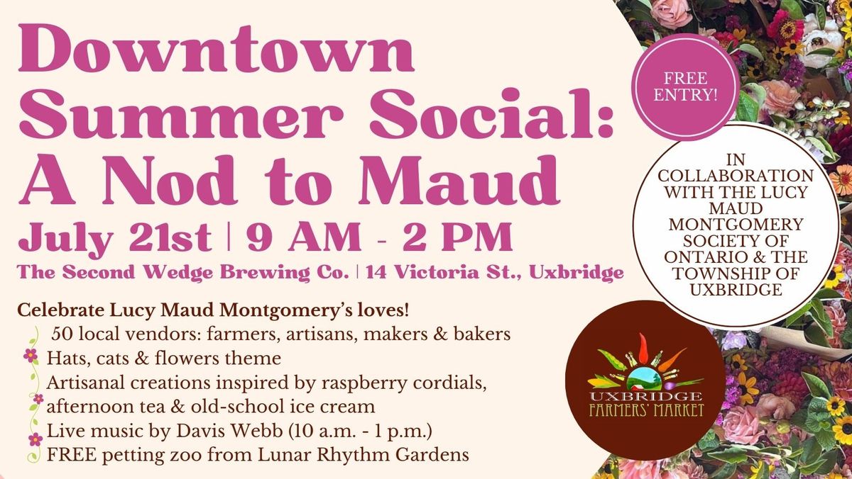 Downtown Summer Social: A Nod to Maud
