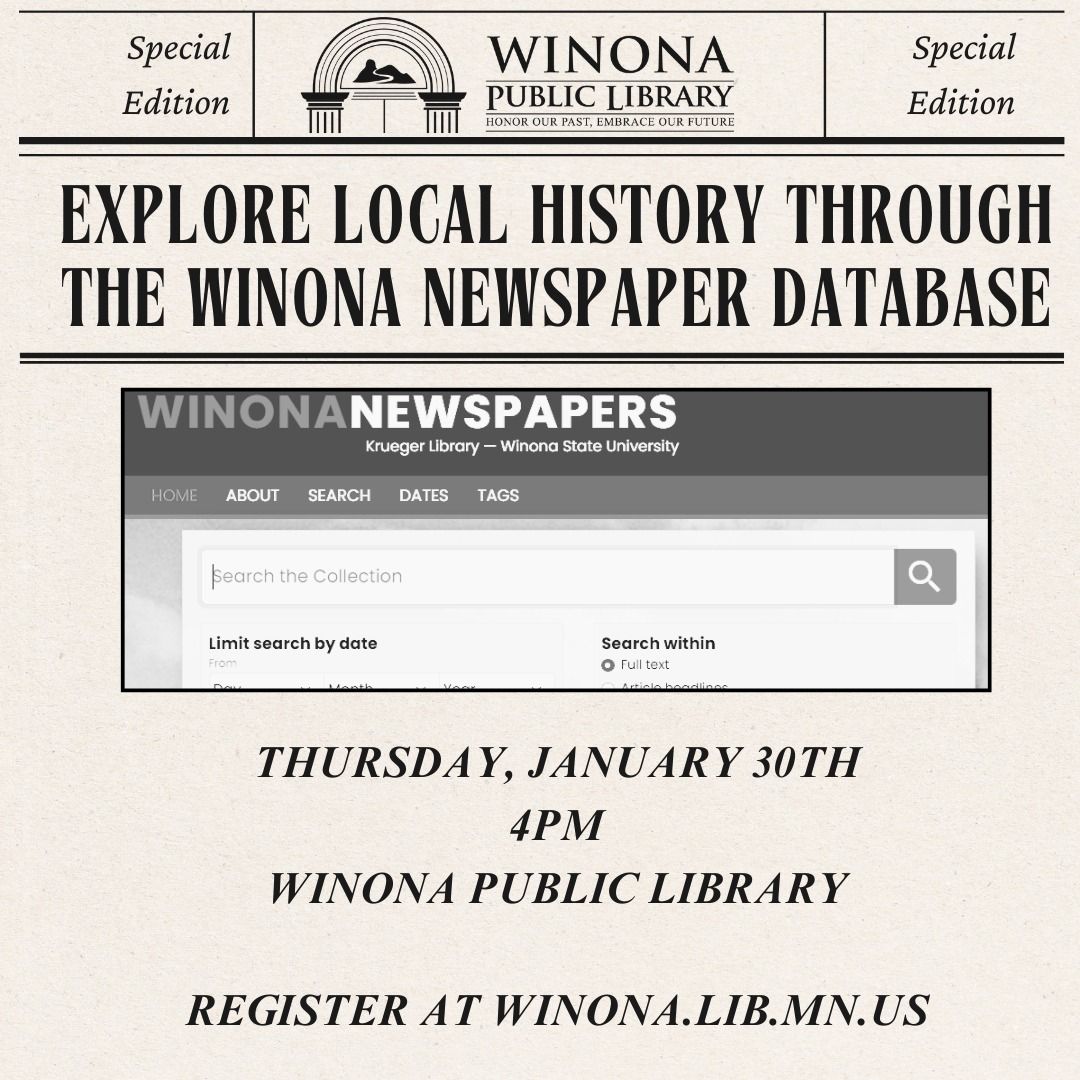 Explore Local History through the Winona Newspaper Database