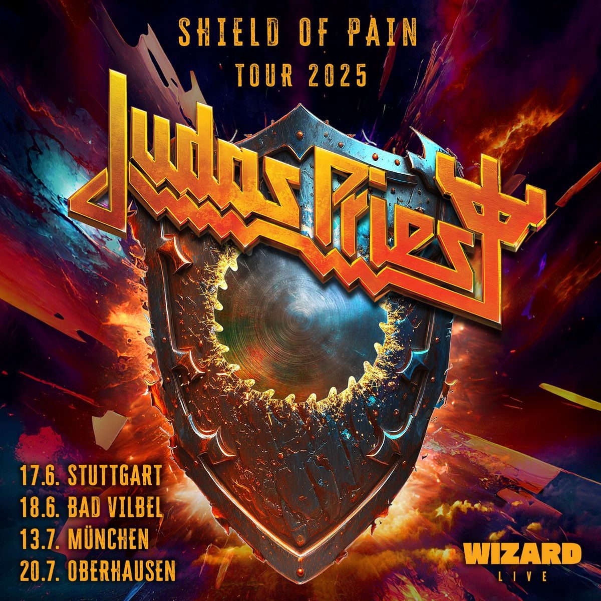 Judas Priest - SHIELD OF PAIN TOUR 2025 \/ M\u00fcnchen