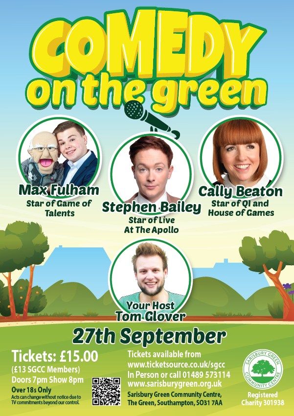 Comedy on the Green - September 2024 - Staring Stephen Bailey and friends