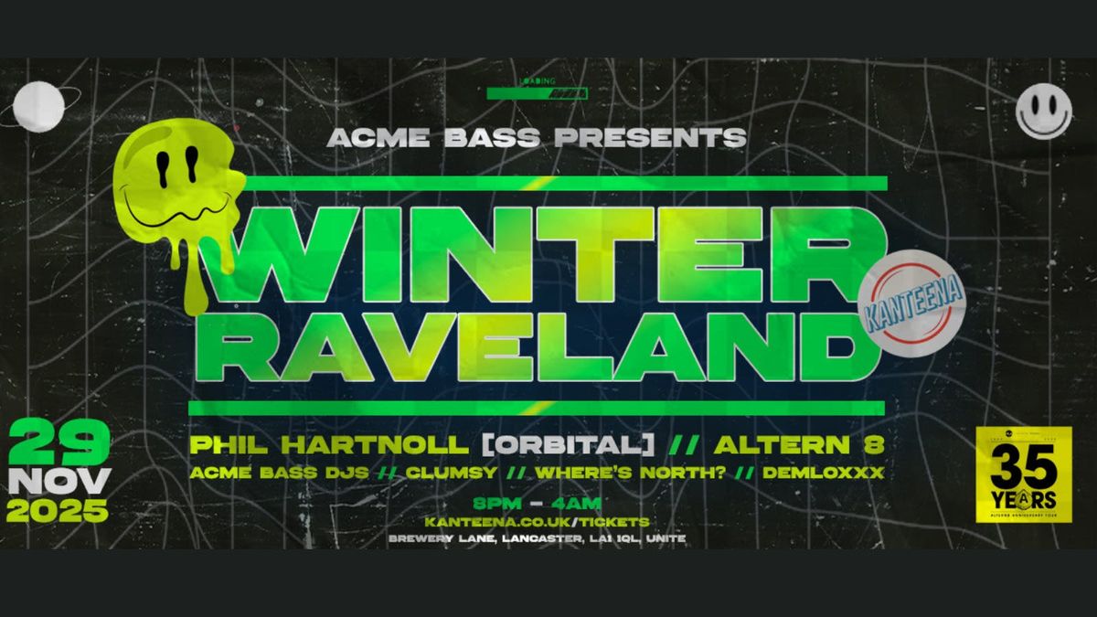 Phil Hartnoll \/\/ Altern 8 \/\/ Mark Archer \/\/ Acme Bass DJs + more!