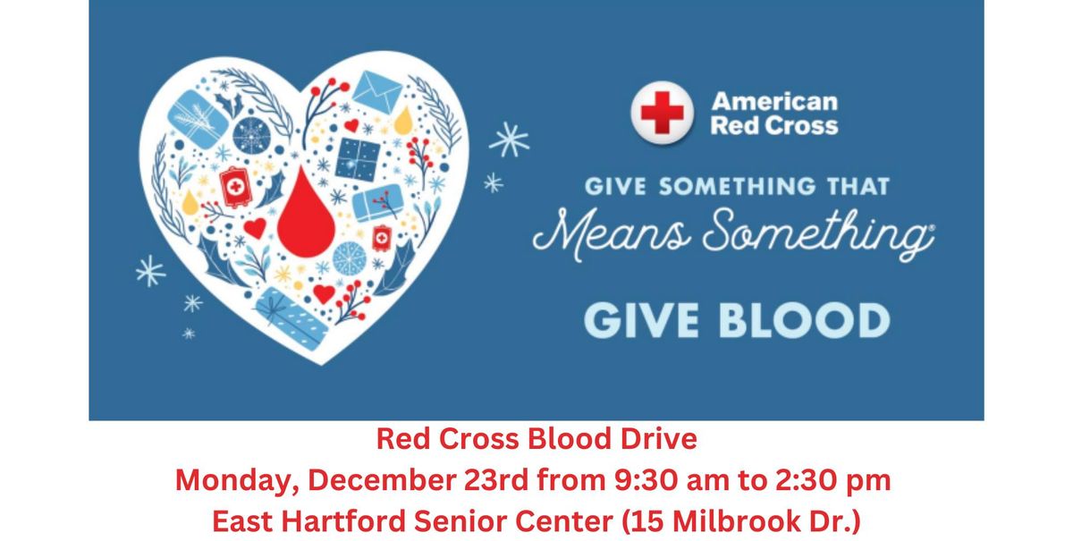 Red Cross Blood Drive at the Senior Center!