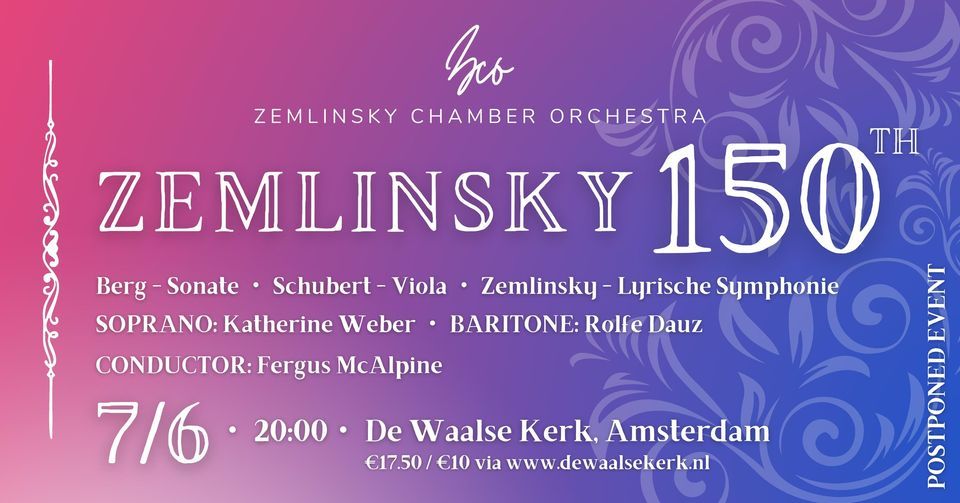 ZCO: Zemlinsky 150th