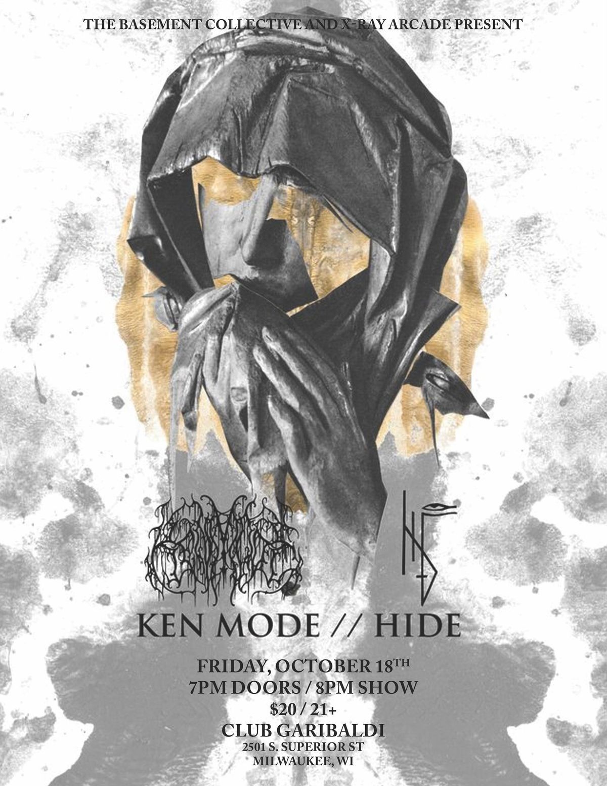 KEN MODE \/ HIDE \/ WRETCHED BLESSING \/ EXPLODERS @ CLUB GARIBALDI