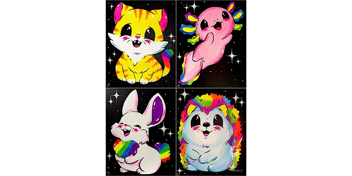 Neon Besties Vibes - Paint and Sip in Denver | Classpop!\u2122